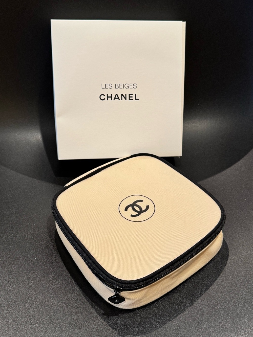 CHANEL Les Beiges Travel Makeup Bag Cosmetic Pouch Lightweight